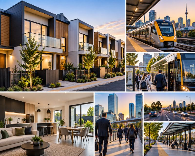 Townhouses close to transport